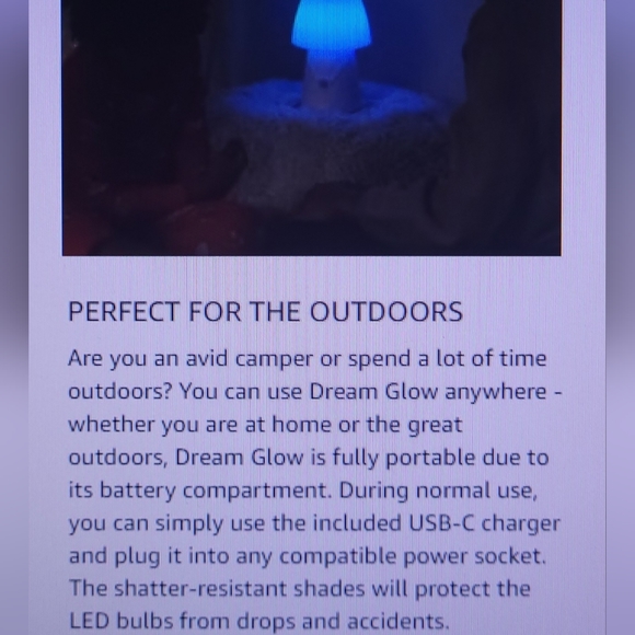 Sensor Brite Dream Glow Night Lamp Motion Sensing Color changing LED Tab… - Picture 11 of 17